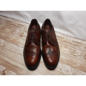 VTG MASON LEATHER CLASSICS WINGTIP DRESS SHOES CHILI USA MADE MENS 9.5 D
